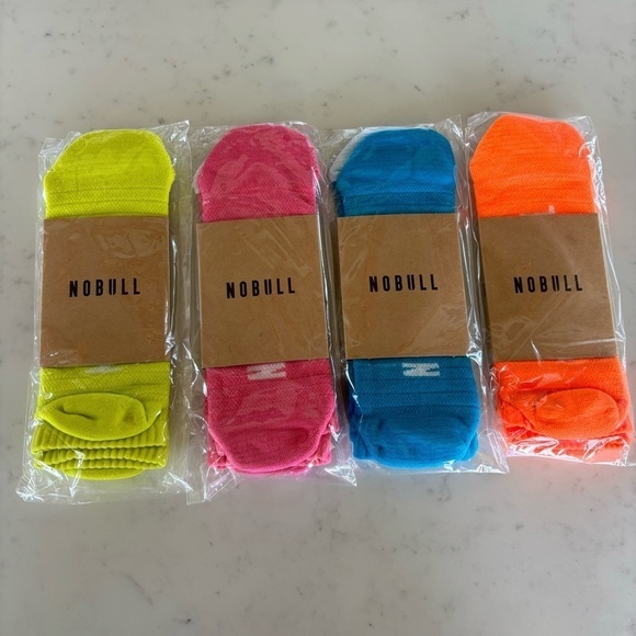 Nobull Short Socks in Neon Colors Set of 4 Size XL NIP - Picture 3 of 3